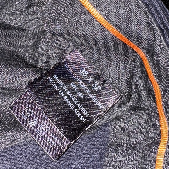 HAGGAR MENS PANTS SIZE 38X32 CORDUROY STRAIGHT LEG BLUE COTTON‎ - Picture 5 of 7